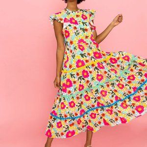 Crosby Napa Dress, Monet's Garden - XS